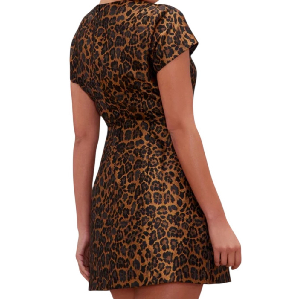 Fashion Nova Leopard Print Mini Dress 2X Brown Black NWT - Picture 10 of 16